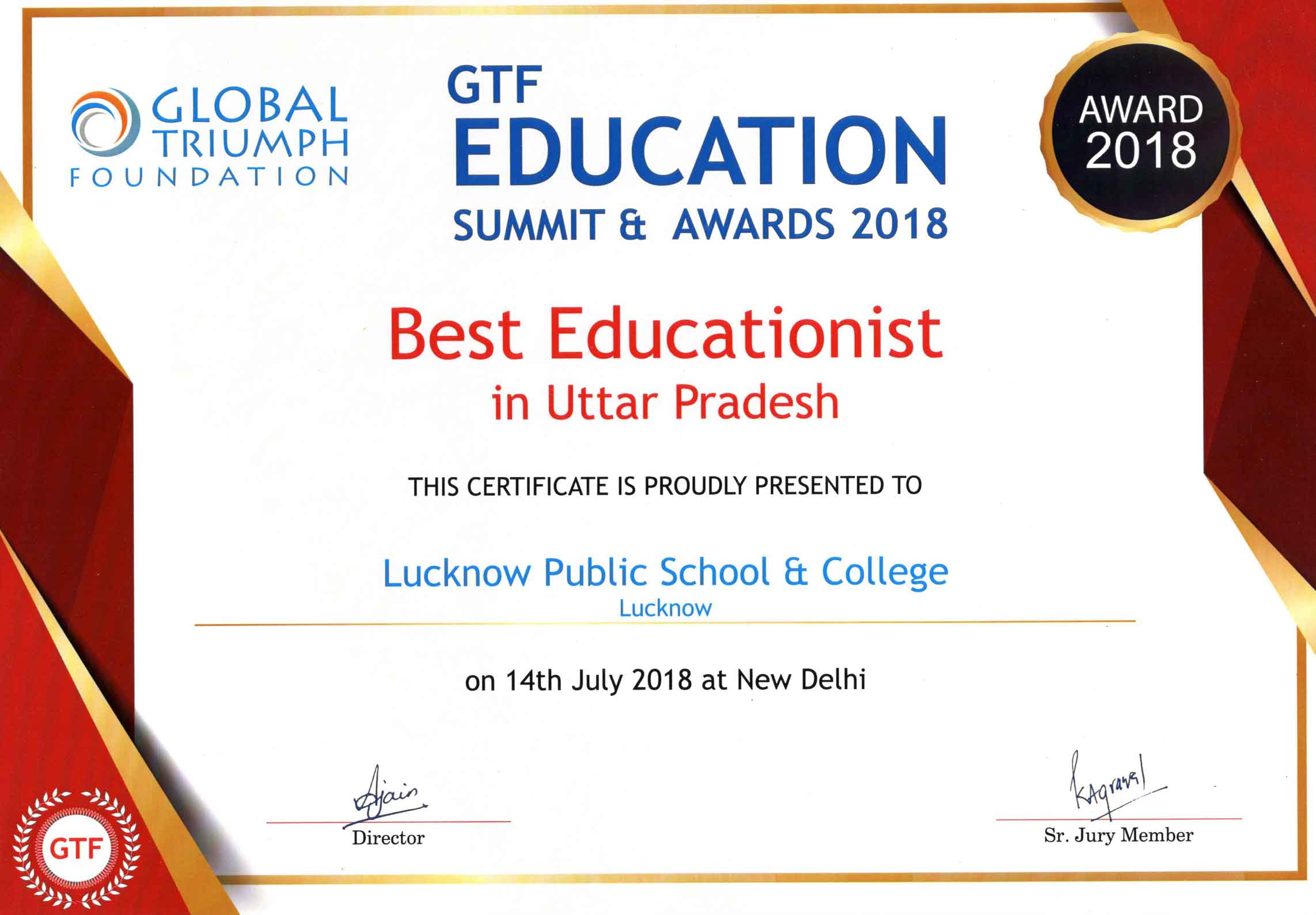 Best Educationist in UP